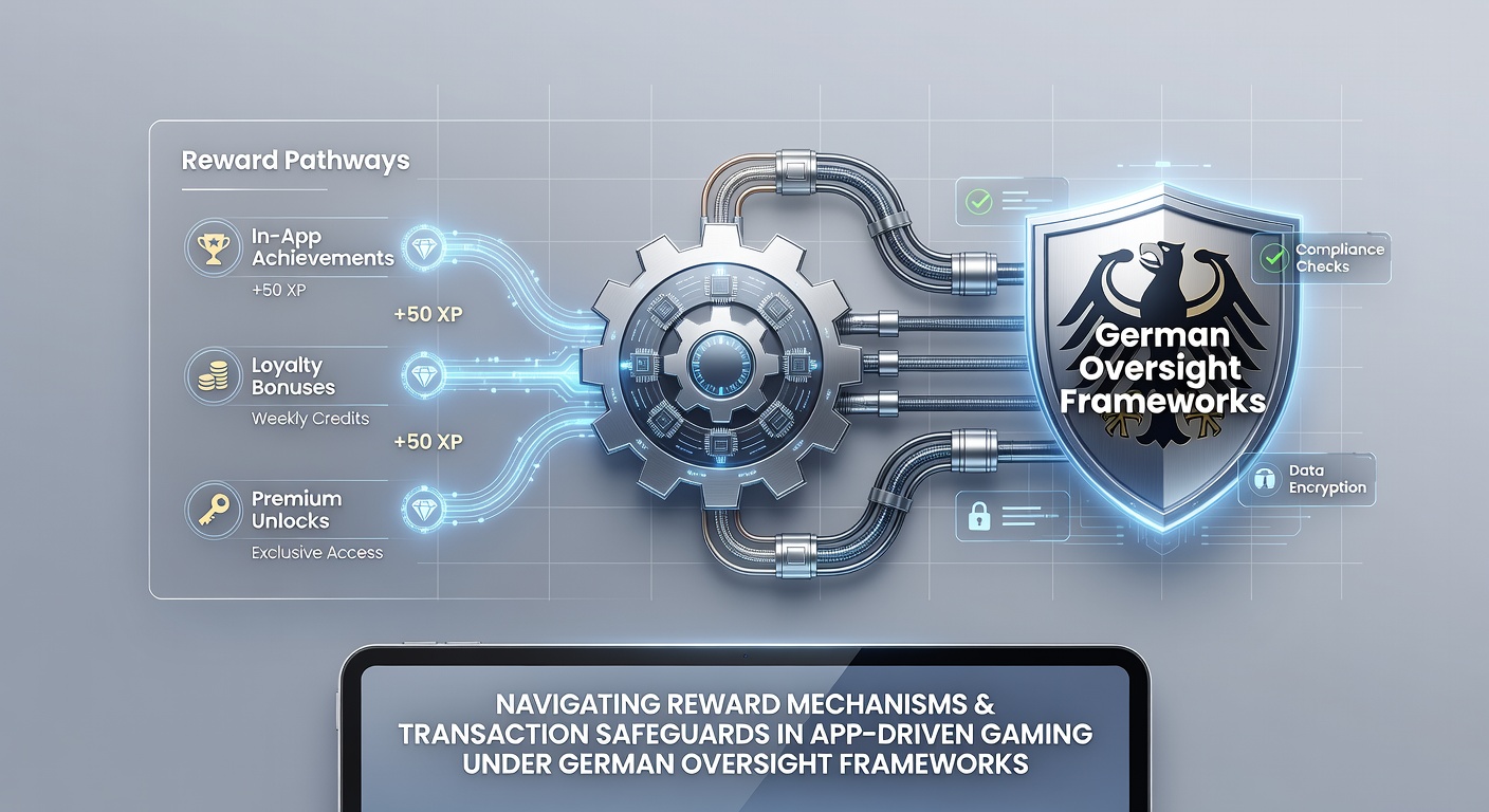Darstellung von mobilen Gaming-Apps mit Fokus auf Belohnungsstrukturen und sichere Transaktionen unter deutscher Regulierung