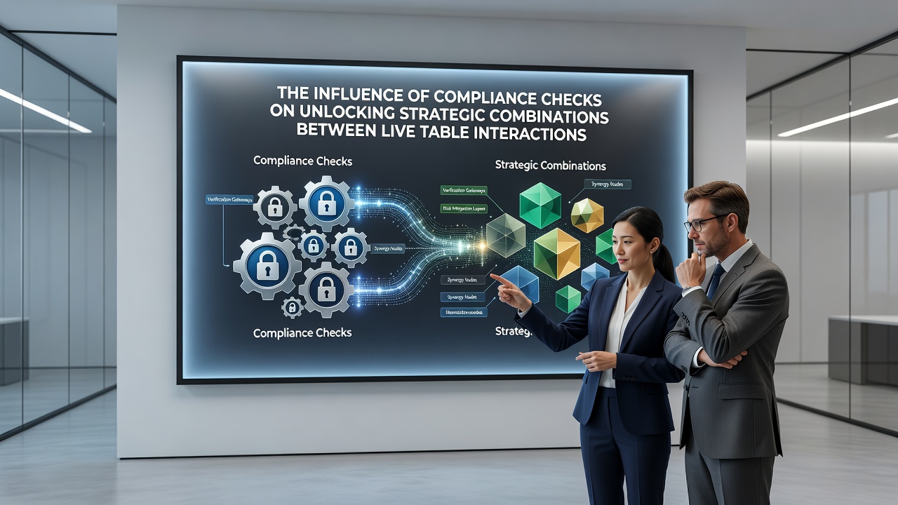 Darstellung der Verbindung zwischen Live-Tisch-Interaktionen und mobilen Transaktionen mit Compliance-Checks in Deutschland